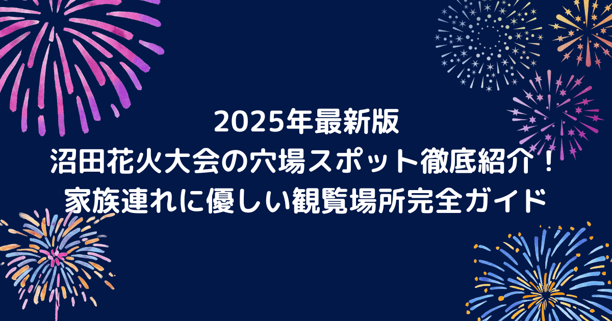 沼田花火大会のキャッチアイ画像
